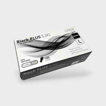 Перчатки Ceros Black PLUS 5.0г L 22018 фото
